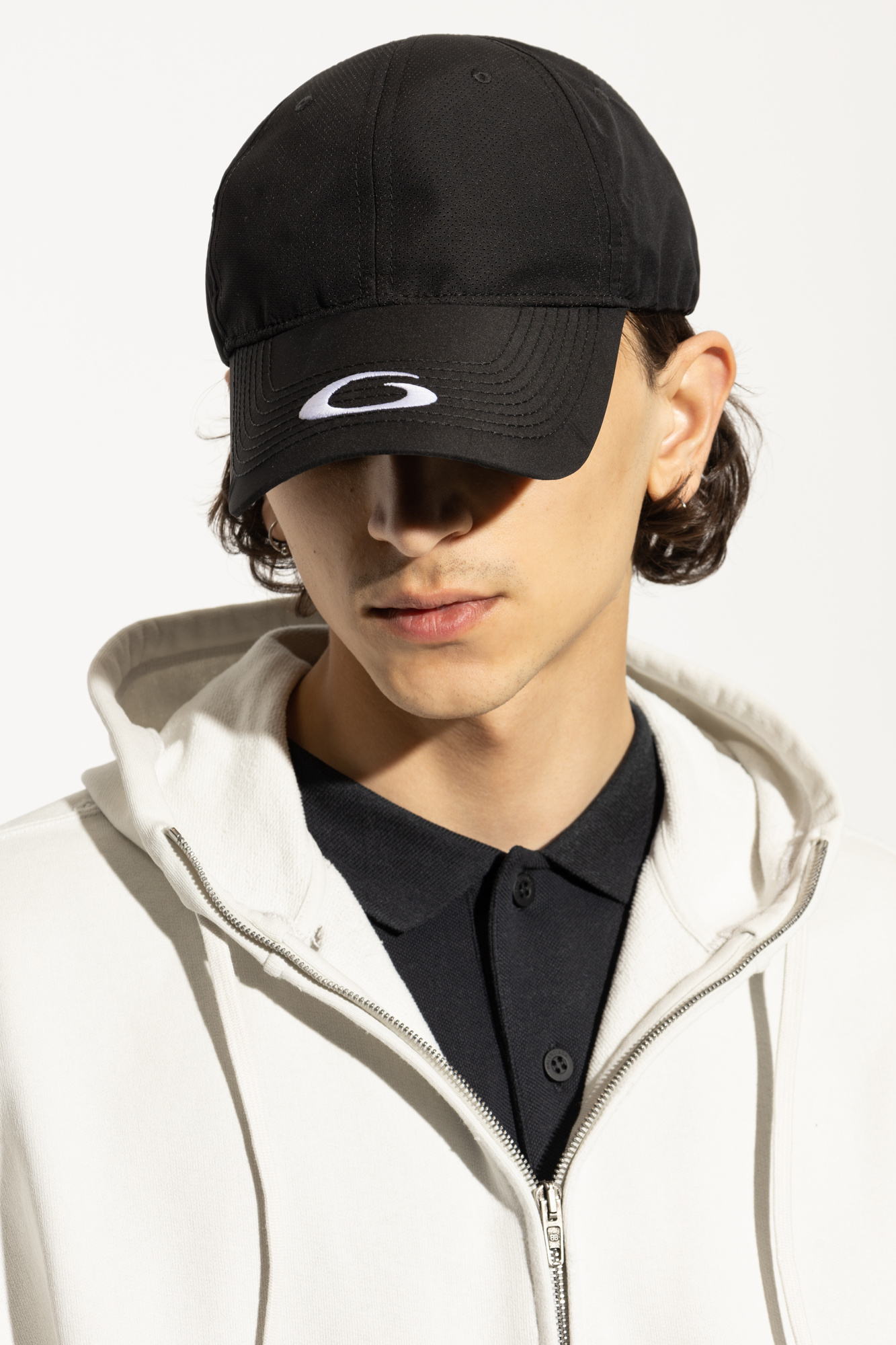 キャップ Balenciaga Black Polyester Baseball Cap 0400021889020_BLACK?wid=600&